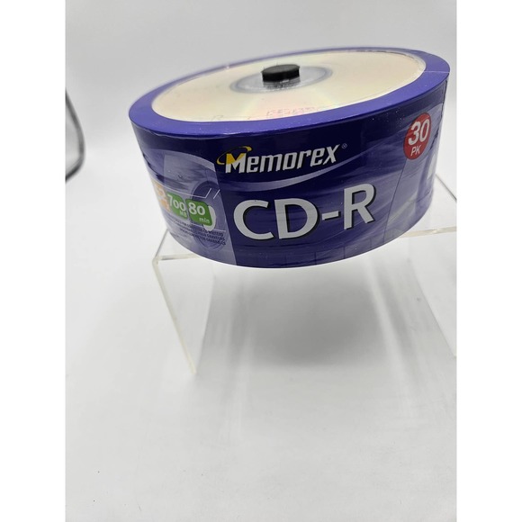 30 Memorex CD-R write up to 52x 700MB 80 min Recordable Discs Music Data NEW - Picture 2 of 7